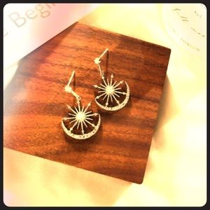 Women Crystal Clear Earrings Vintage Gift For Her